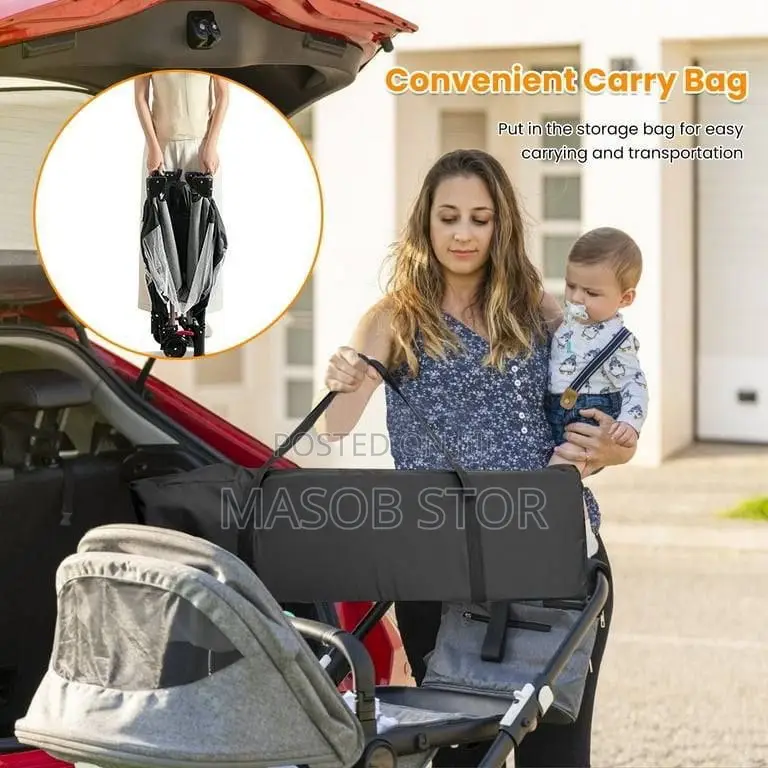 High Quality Foldable Multifunctional Baby Bed የልጆች ማስተኛ አልጋ