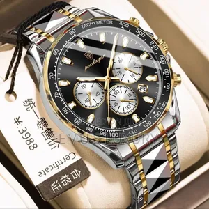 Photo - Poedagar Men Chronograph Watch Quartz Wristwatch