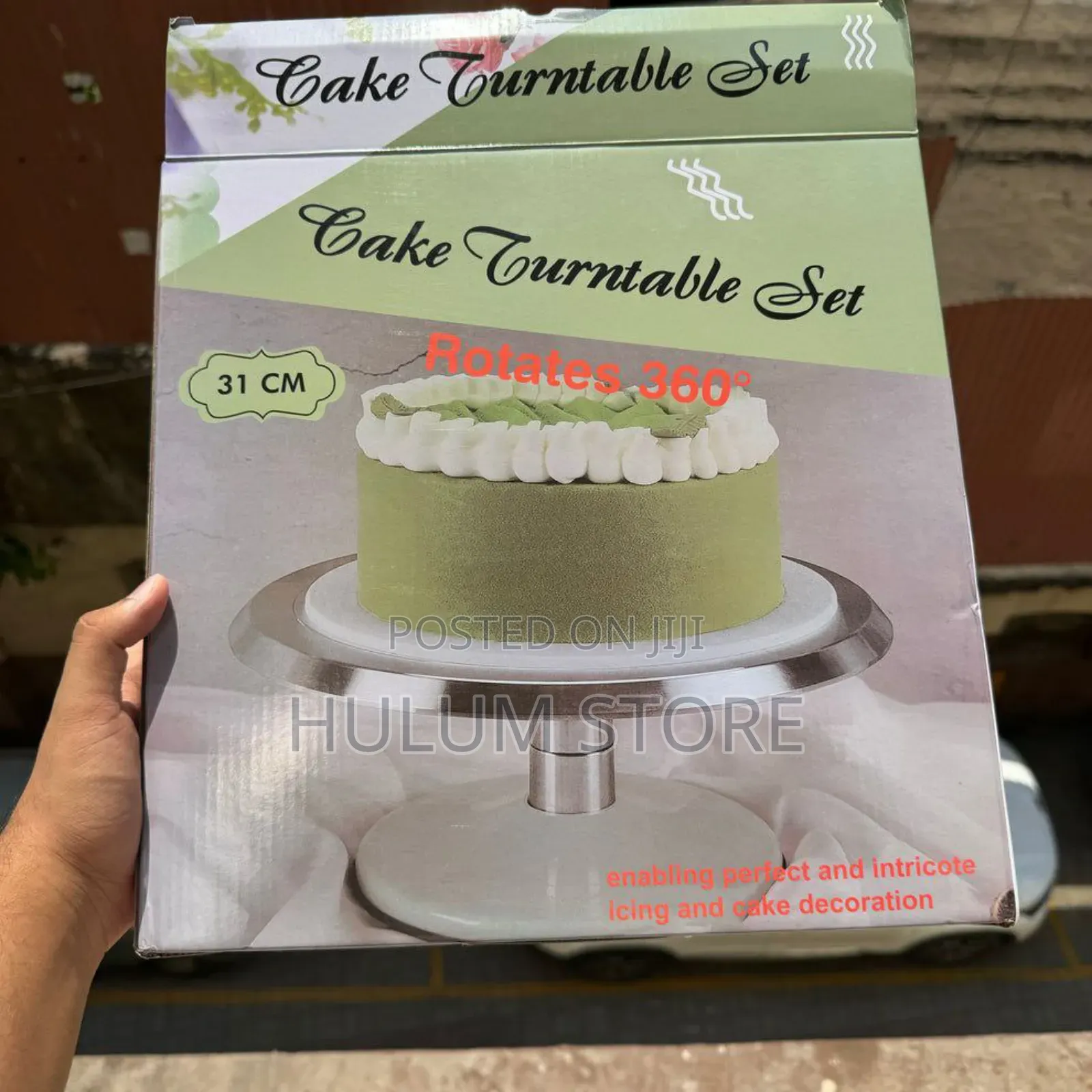 Cake Turntable Stand Set