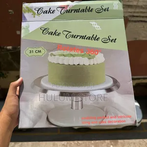 Cake Turntable Stand Set