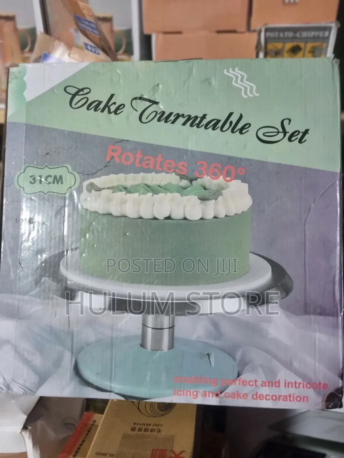 Cake Turntable Stand Set