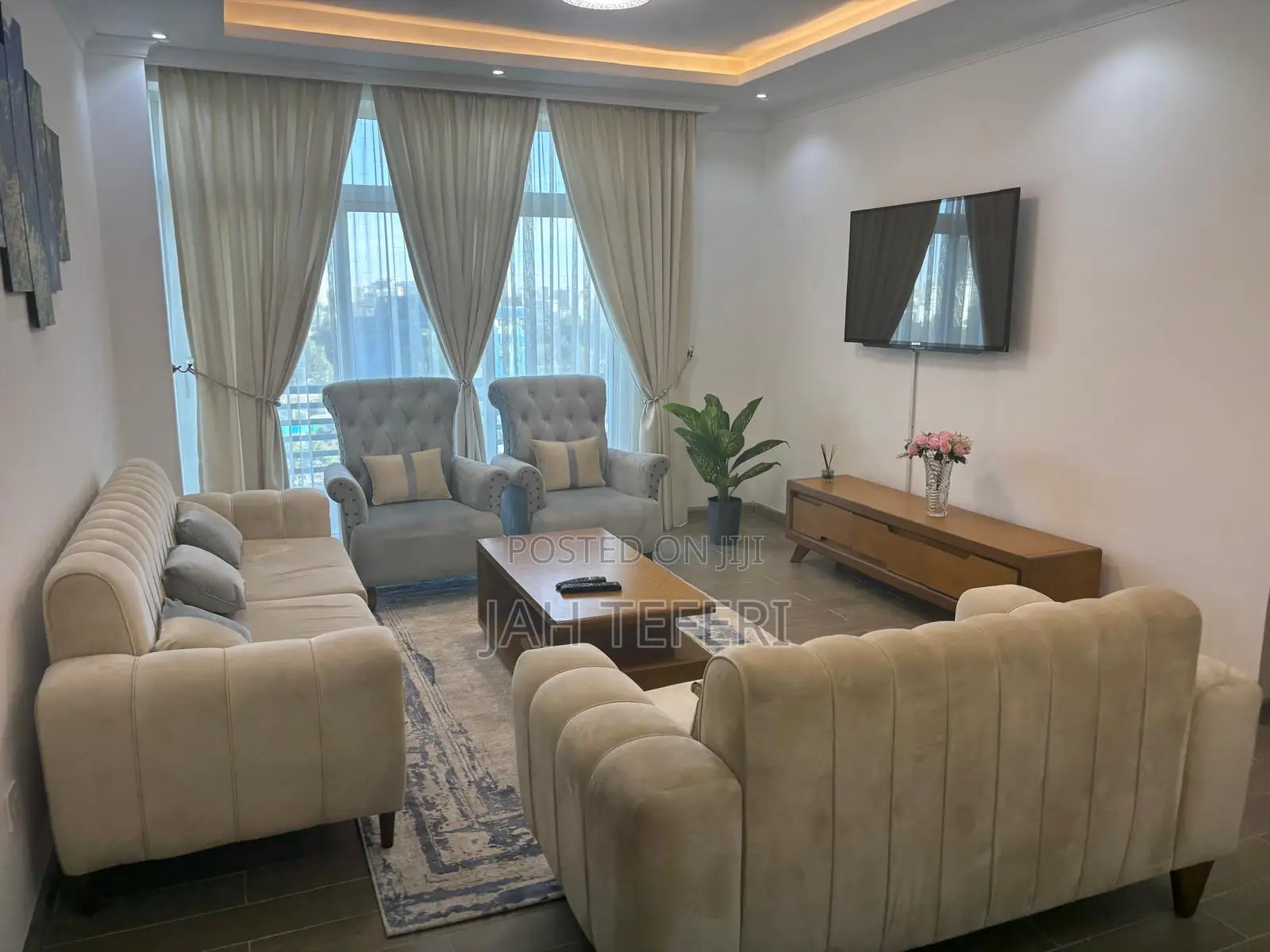 Furnished 3bdrm Apartment in Jambo Real State, Bole for rent