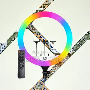 Photo - Professional 22 Inch RGB Ring Light Kit Available