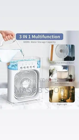 3in1 Humidifier And Cooling Fan /አየሩን የሚያቀዘቅዝ መልካም መዓዛን የሚሰጥ