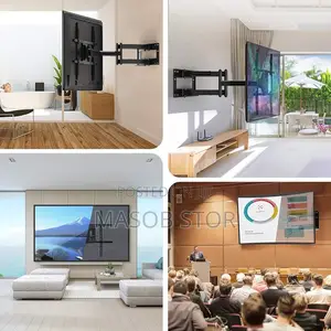 ቲቪዎን ተለጣፊ ወይም ተሽከርካሪ መስቀያዎችን በመጠቀም ቤትዎን አስደናቂ ያድርግ።"