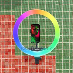 Photo - 22 Inch RGB Ring Light With Phone Holder