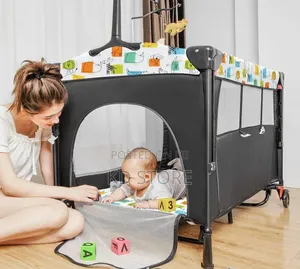 High Quality Foldable Multifunctional Baby Bed የልጆች ማስተኛ አልጋ