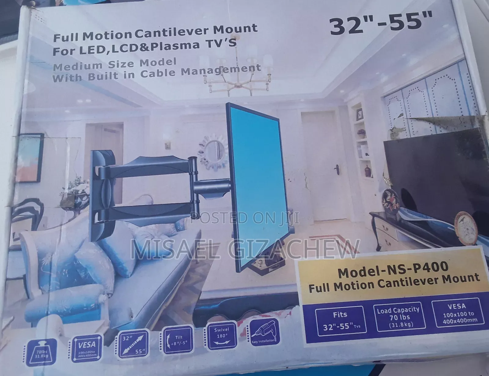 Flaxible Tv Wall Mount /Plasmalcd Full Motion Cantilever Mou