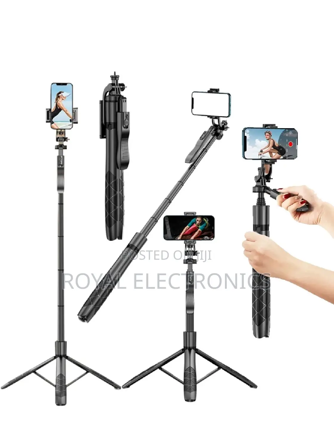 1530mm Wireless Tripod Stand for Smartphone Action Cameras