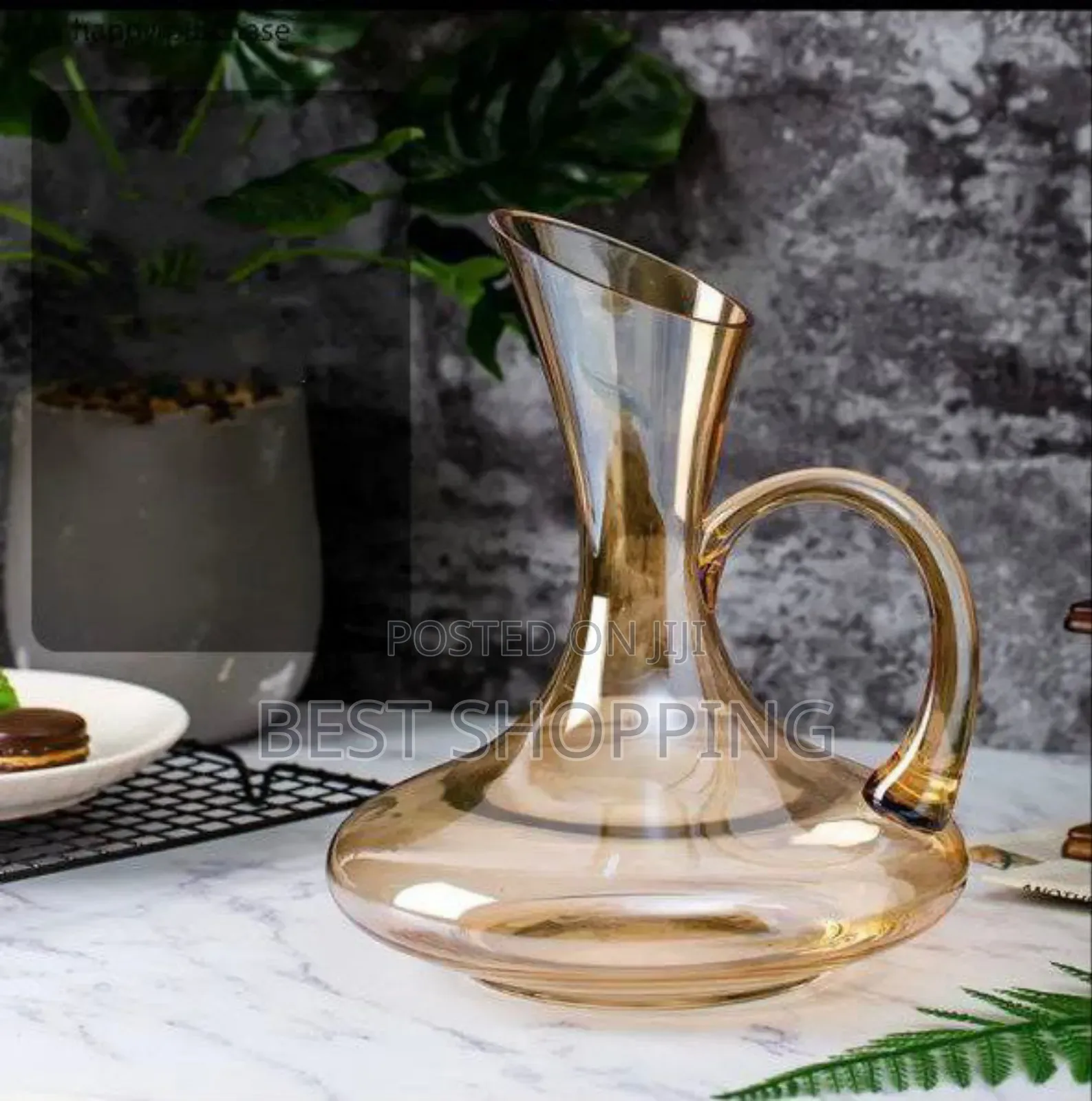 Liquids Serving Complete Glasswares የወይን መጠጫ ከመቅጃ ጆግ ጋር