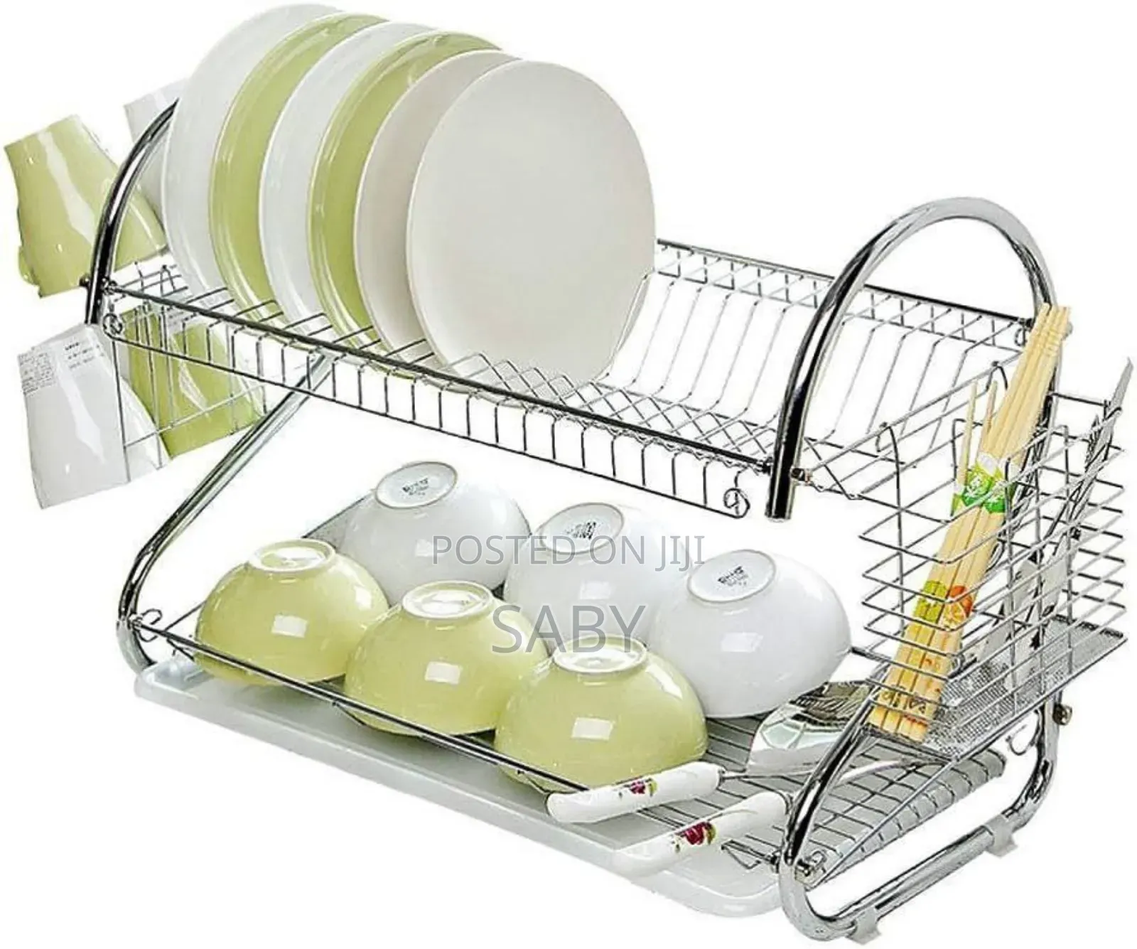 2 Layer Dish Drainer Rack