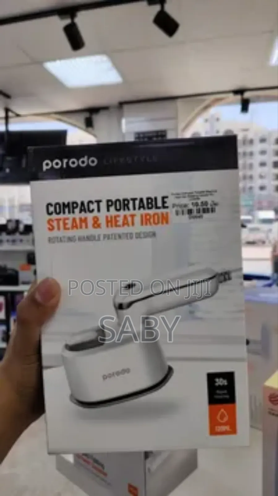 Porodo Lifestyle Mini Steam Iron
 High-Quality
 Original