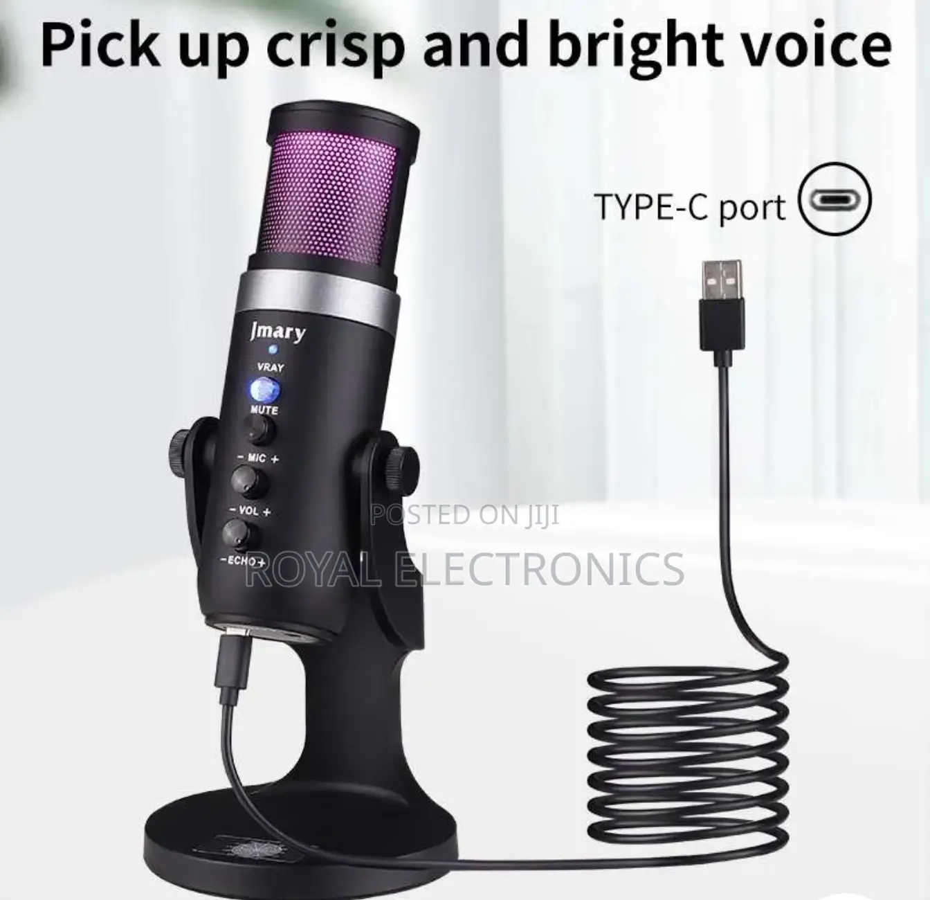 Original Jmary Usb Studio Microphone(For Phone and Computer)