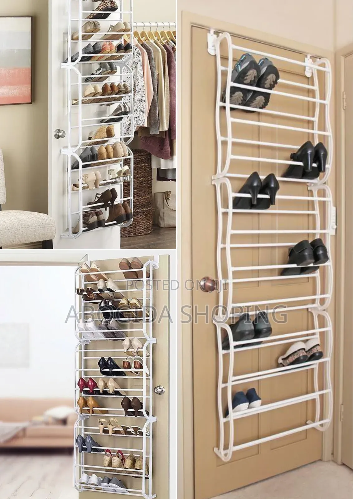 Over-the-Door Shoe Rack – 36-Pair Space-Saving Organizer