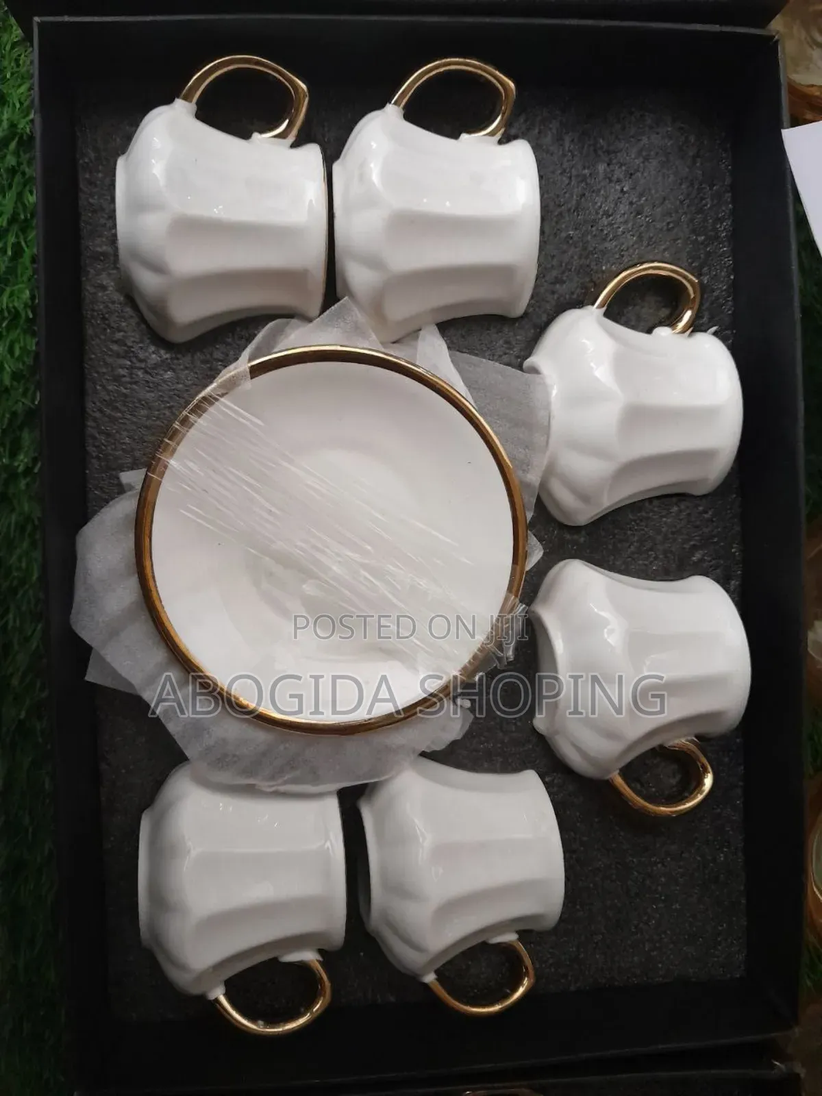 Charming 12-Pic Coffee Cup Set With Unique Touch ዘመናዊ የቡና ስኒ