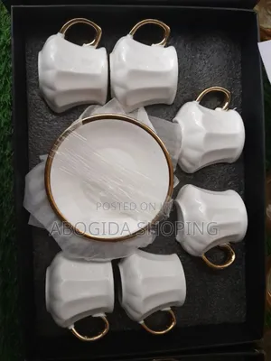 Photo - Charming 12-Pic Coffee Cup Set With Unique Touch ዘመናዊ የቡና ስኒ