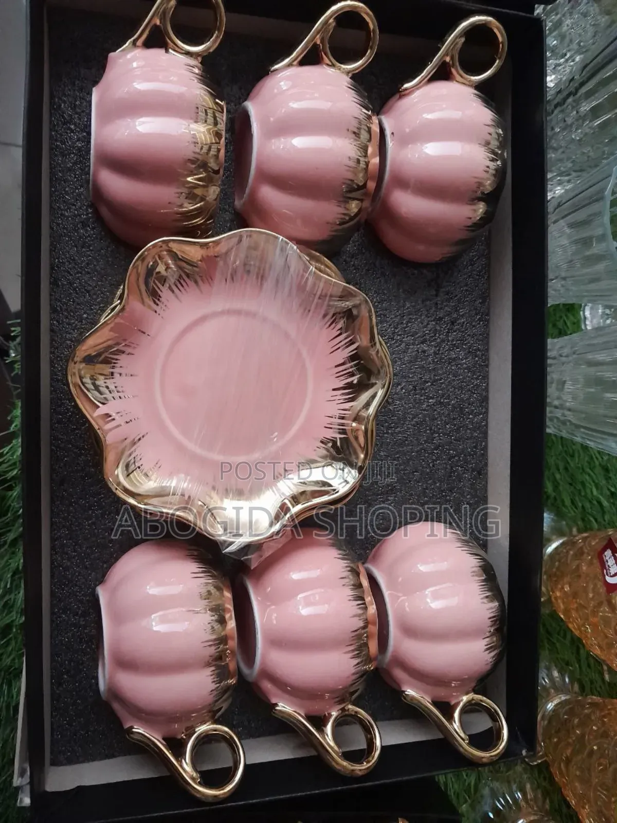 Trendy 12-Pic Coffee Cup Set for the Modern Home ውብ የቡና ስኒ