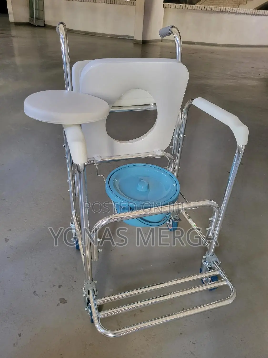Toilet Chair W/Padded Seat፭₮Commode Chair-a Backrestፖፖ ወንበር