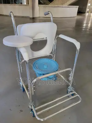 Photo - Multifunction Shower Chair፮₶Rolling Bedside፬zcommode Chair