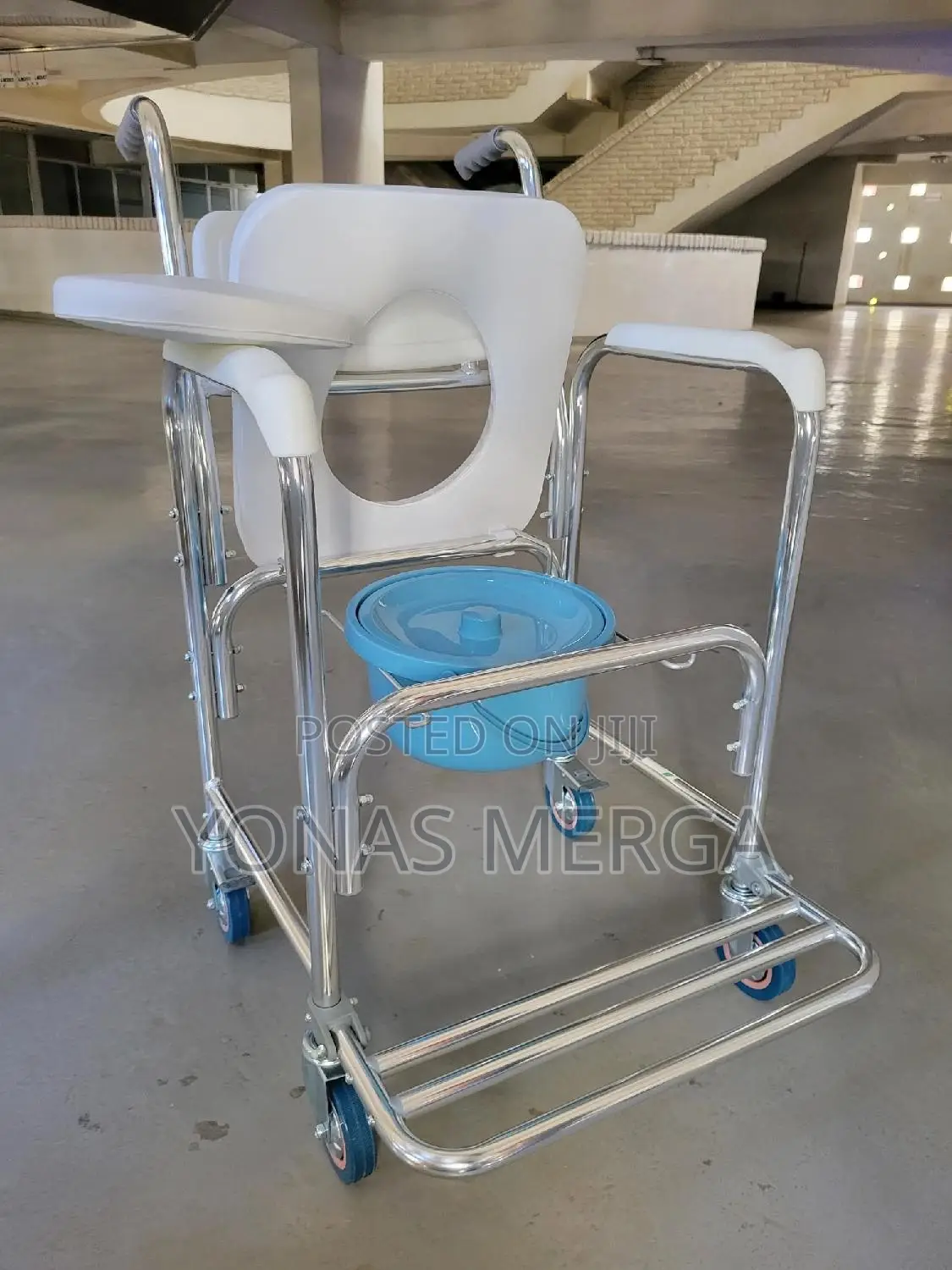 Toilet Chair፻¶Popo Chair፼℞ፖፖቼር₹Aluminum Bath Chair With Arms