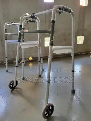 Photo - Walker፮awalker-Lightweight One-Button Aluminum Fold Walker