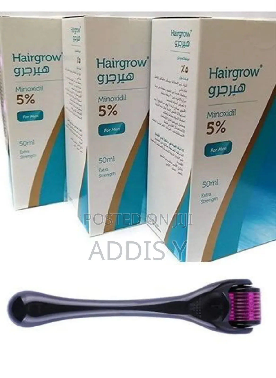 Hairgrow Minoxidil and Derma for Growth