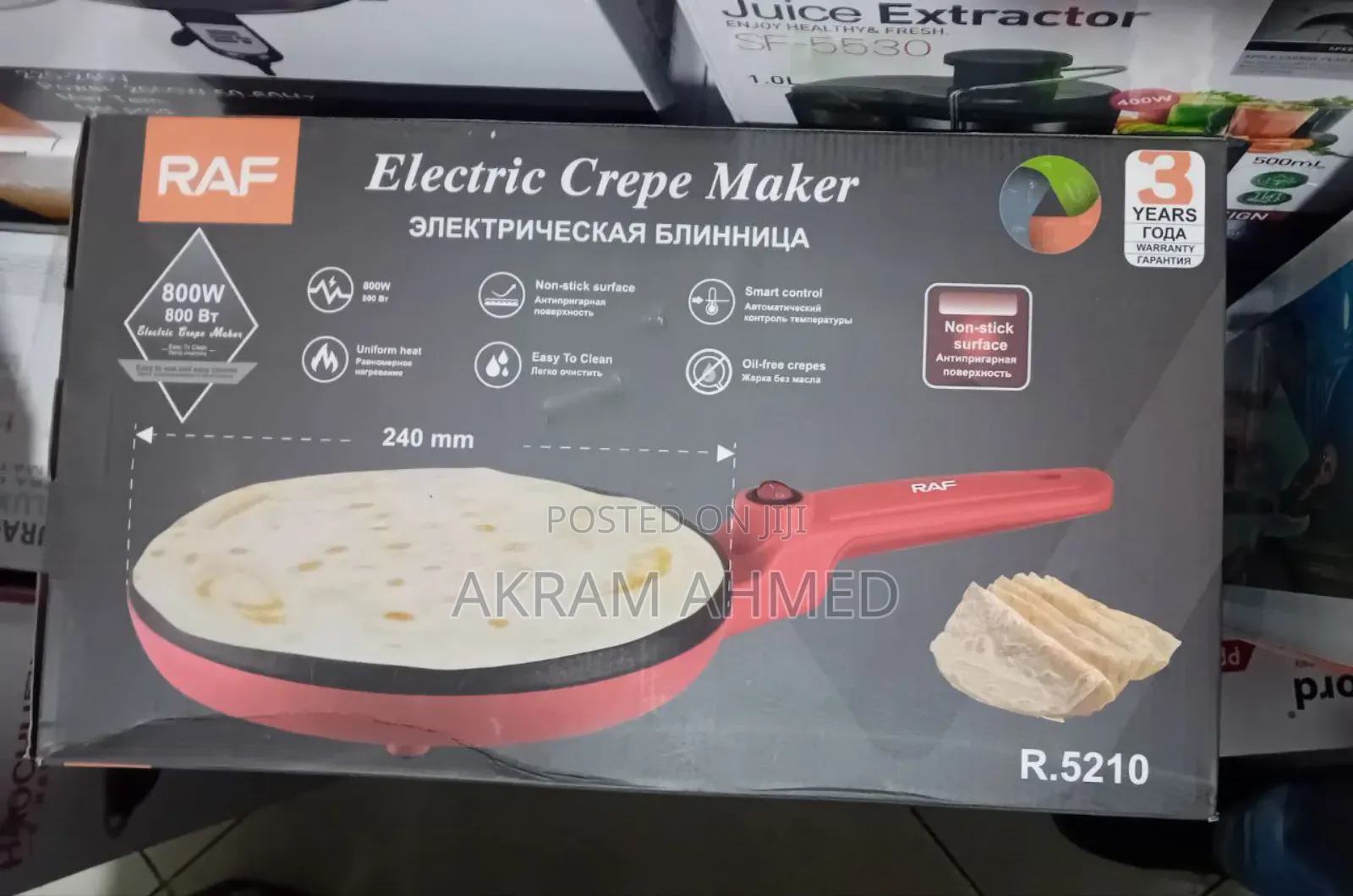 Raf Electric Crepe Maker