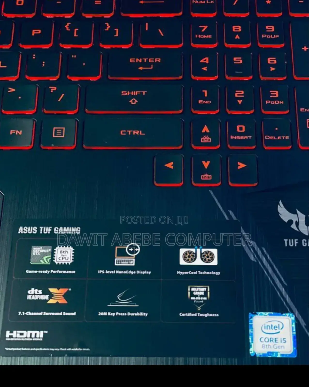 New Laptop Asus TUF Gaming A15 16GB Intel Core I5 SSD 256GB