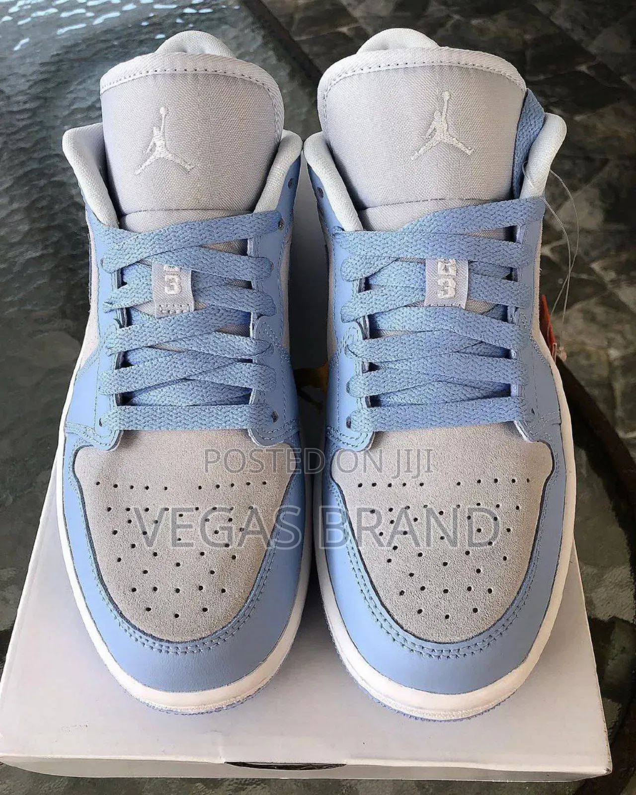 Air Jordan 1 Low Blue Grey Master Quality Shoes