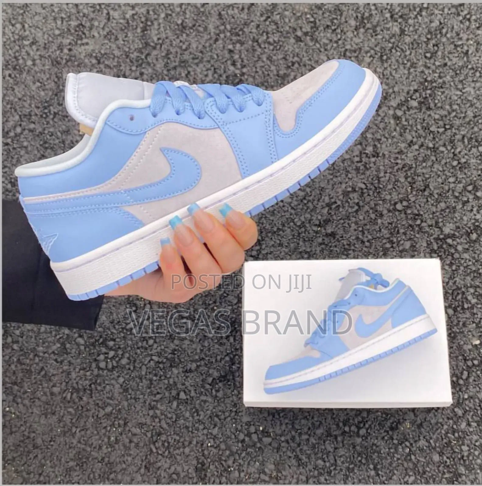 Air Jordan 1 Low Blue Grey Master Quality Shoes