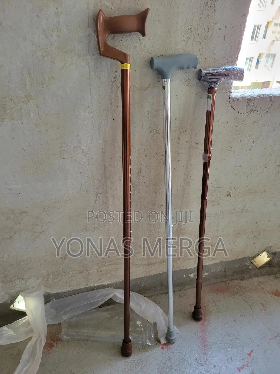 Cane×፷iron Adjustable Single Leg Walking Stick, for Personal
