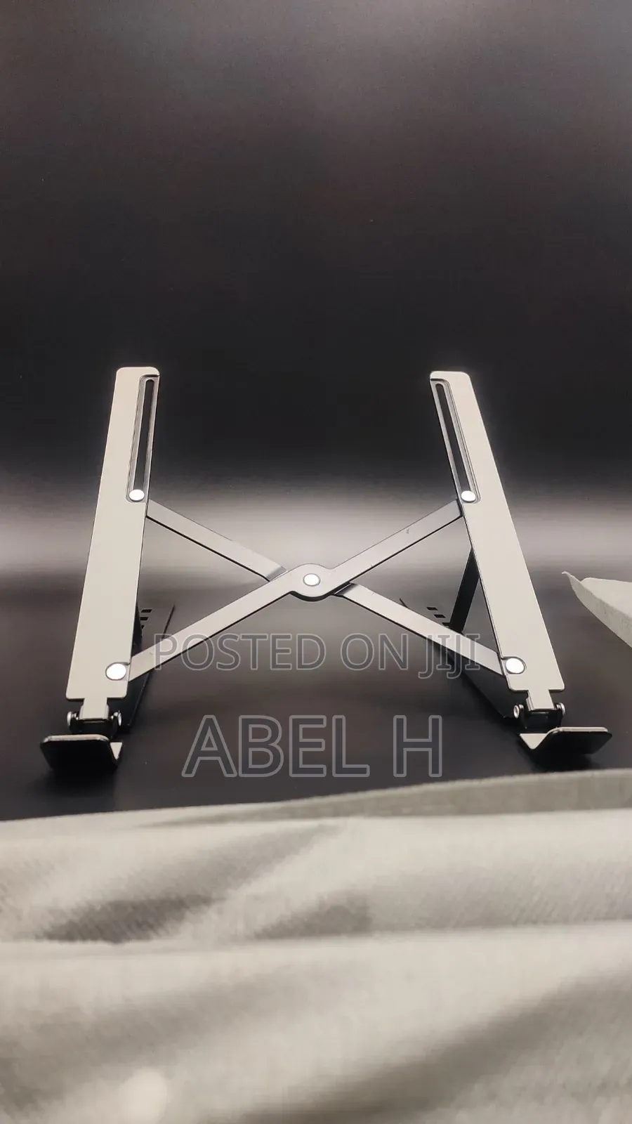 Laptop Stand Aluminum Black | Adjustable