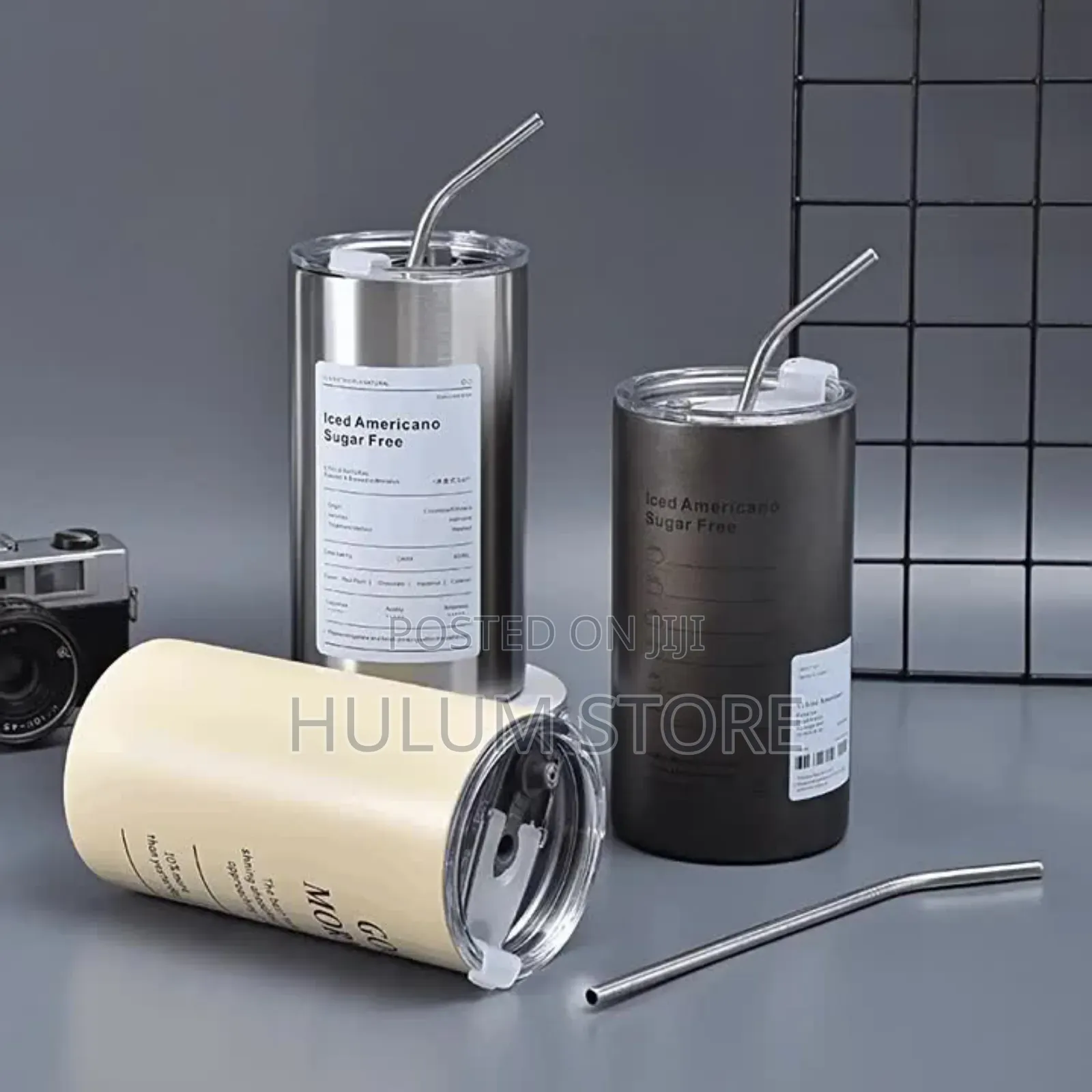 Drinking Jar With Straw