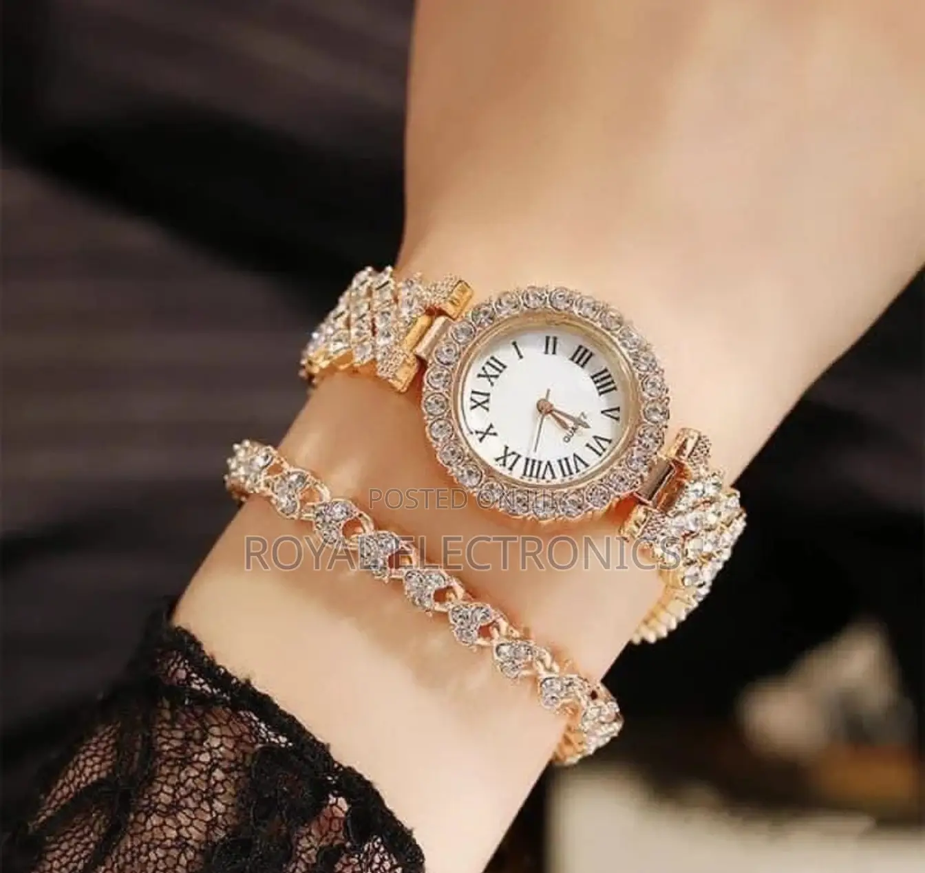 5-in-1 Mini Smart Watch and Diamond Jewellery Combo!