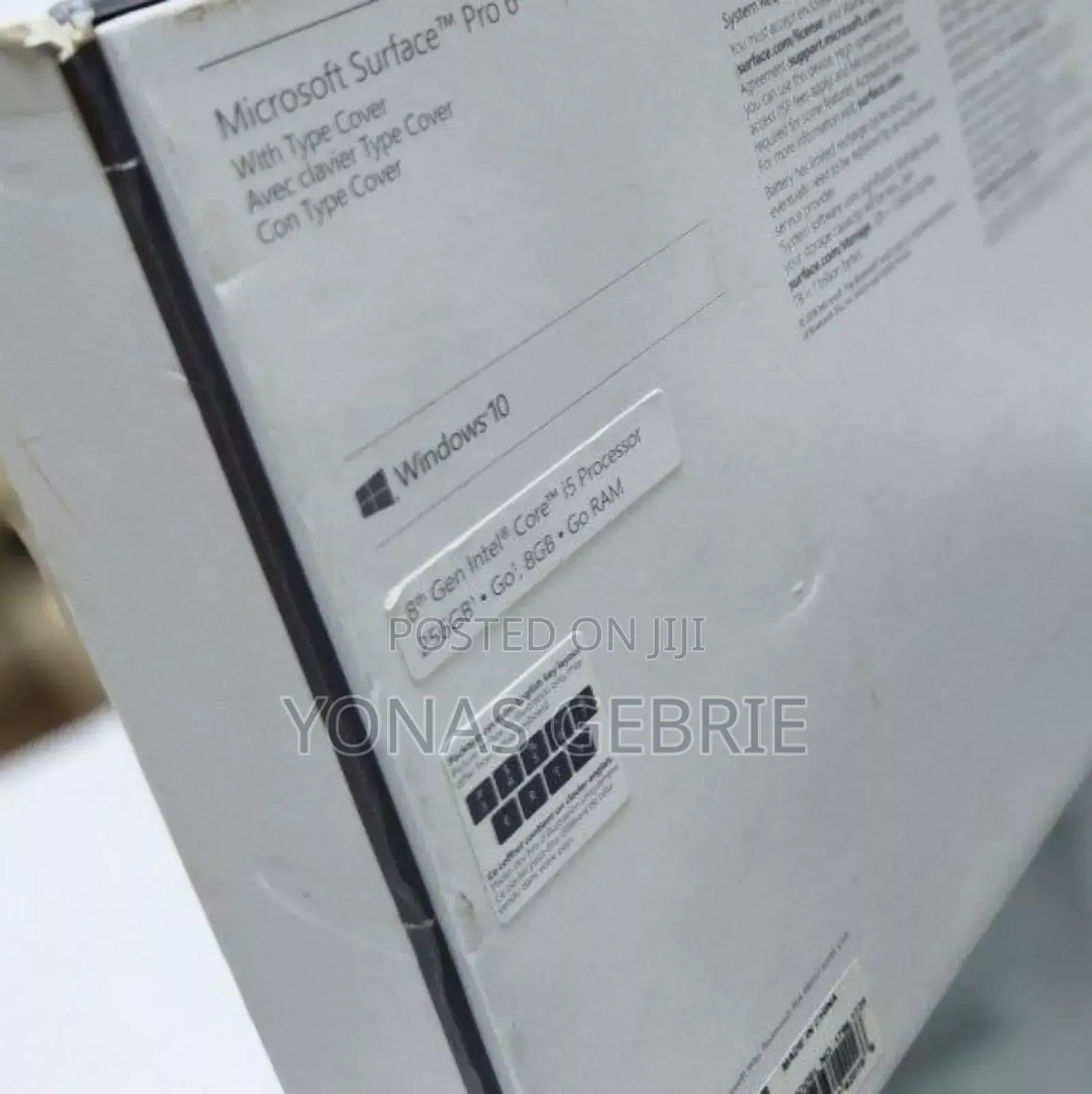 New Laptop Microsoft Surface Pro 6 8GB Intel Core I5 SSD 256GB