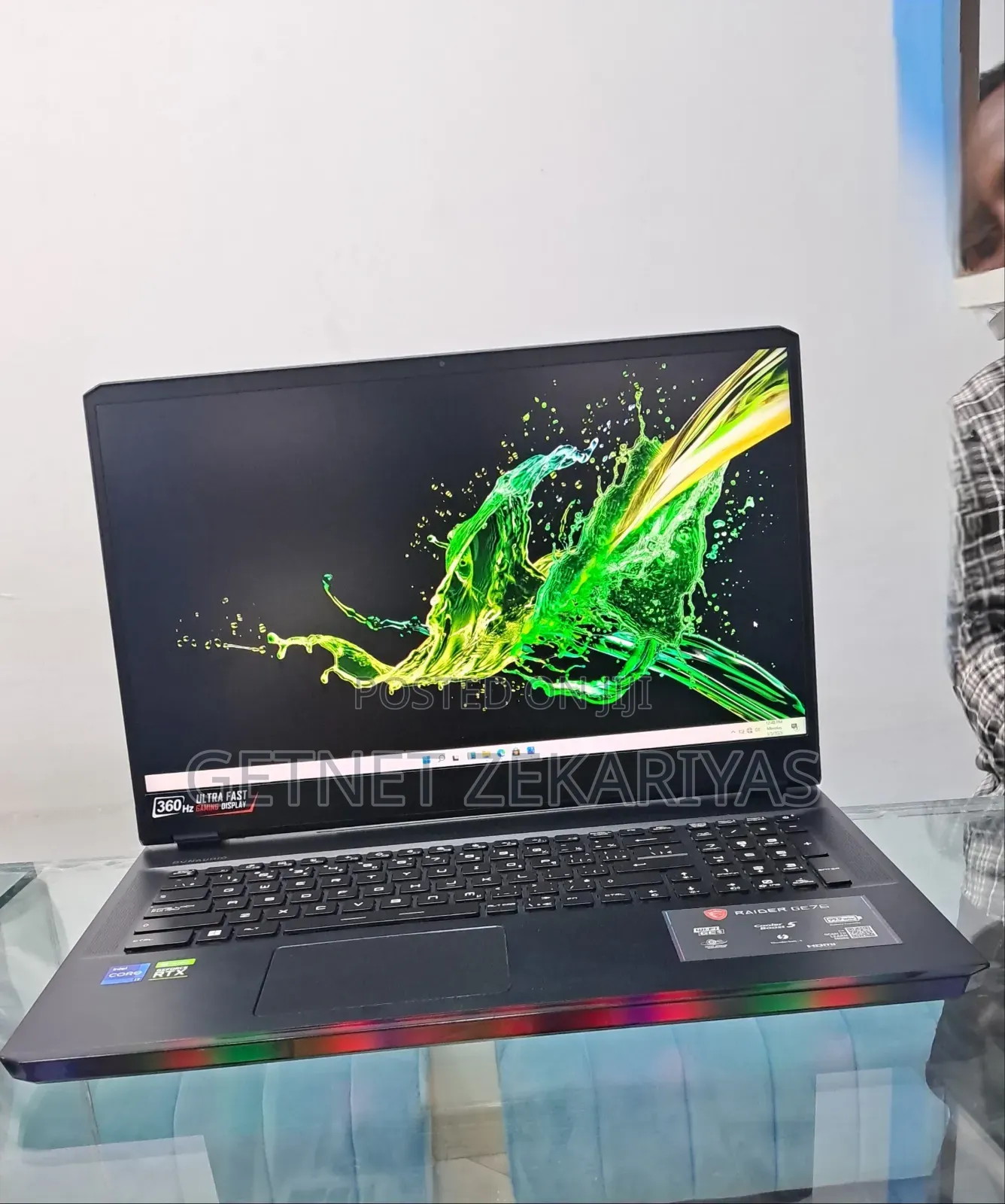 New Laptop MSI Raider GE78 32GB Intel Core I7 SSD 1T