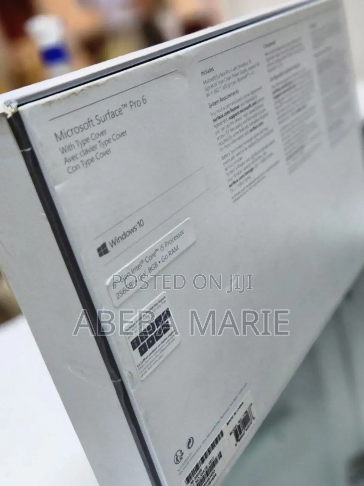 New Laptop Microsoft Surface Pro 6 8GB Intel Core I5 SSD 256GB