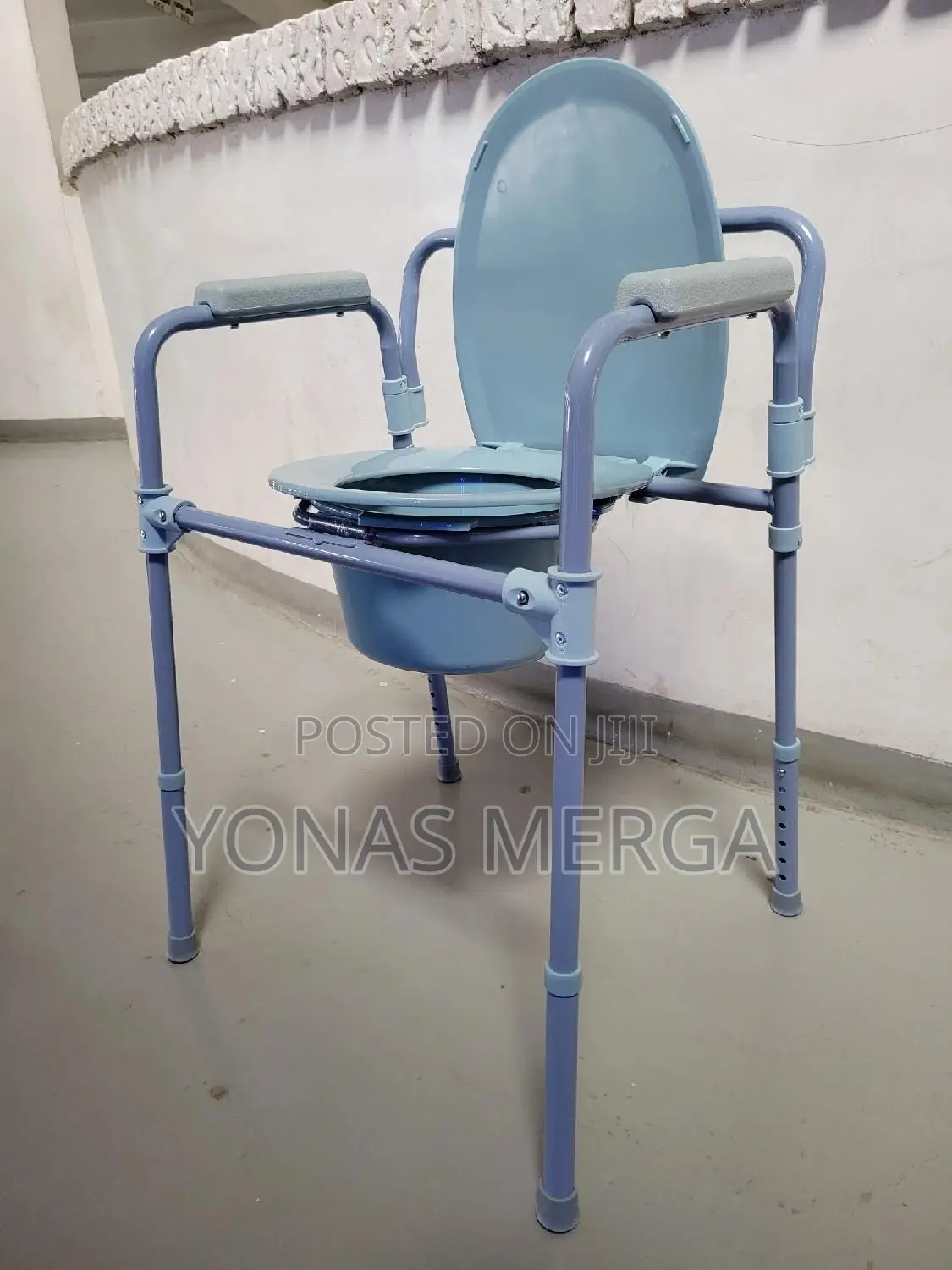 3 In1 Bedside Commodes Chair፶由urinal With Bucket~Popo Chair