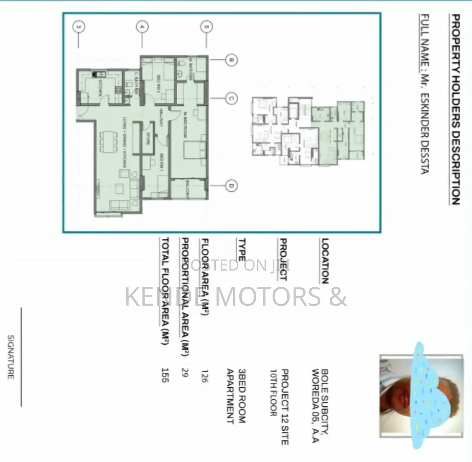 3bdrm Apartment in Afro, Yeka for sale