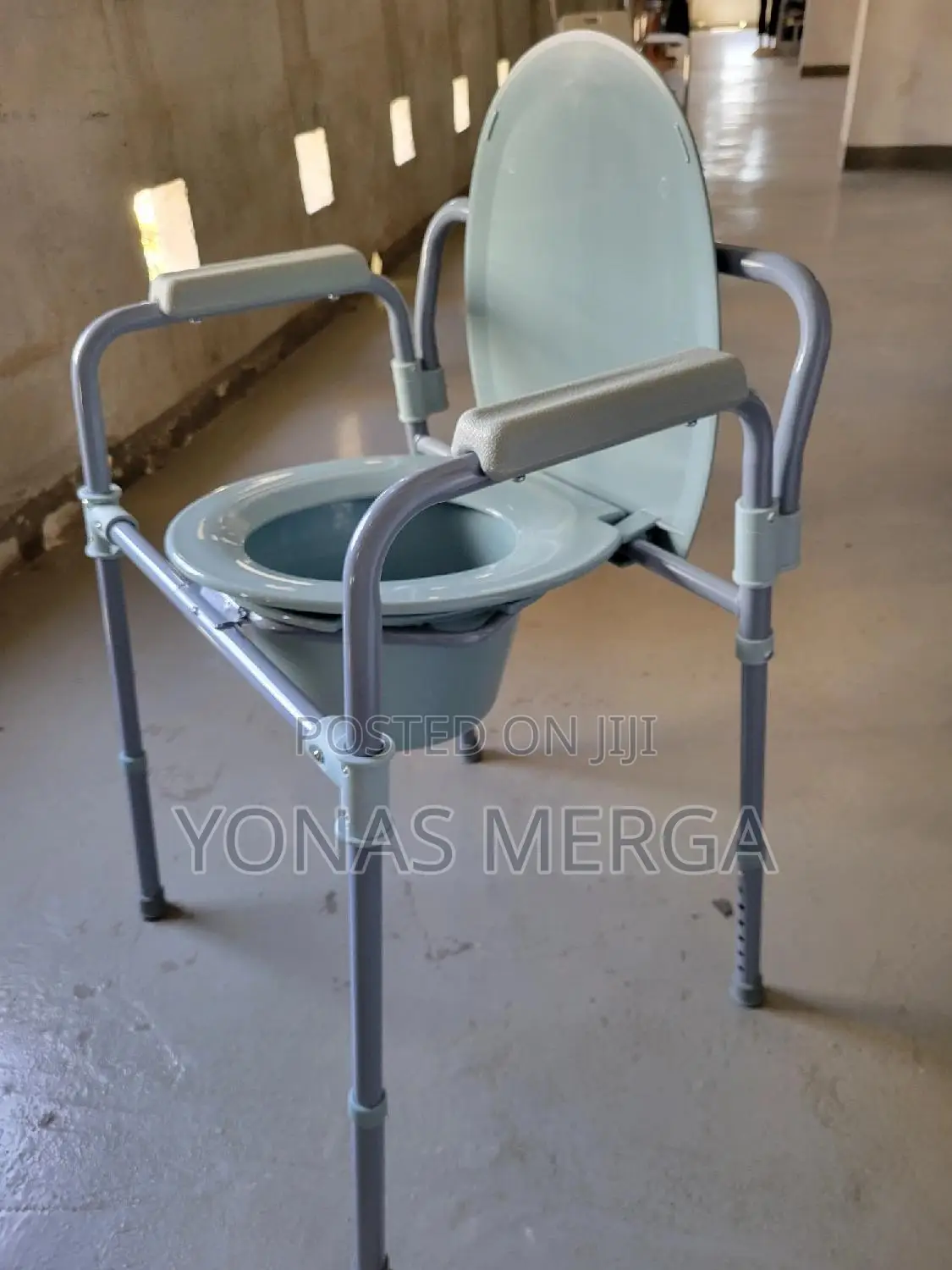Drop Arm Bedside Toilet Chair፹用padded Seat Transfer Bench