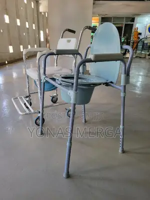 Photo - Medical 11148-1 Steel Bedside Commode Chair=Portable Toilet