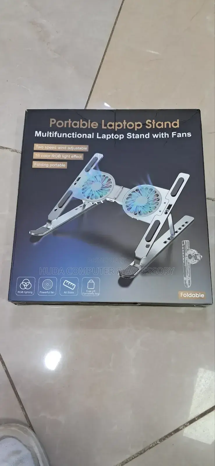 Portable Laptop Cooling Fan and Stand
