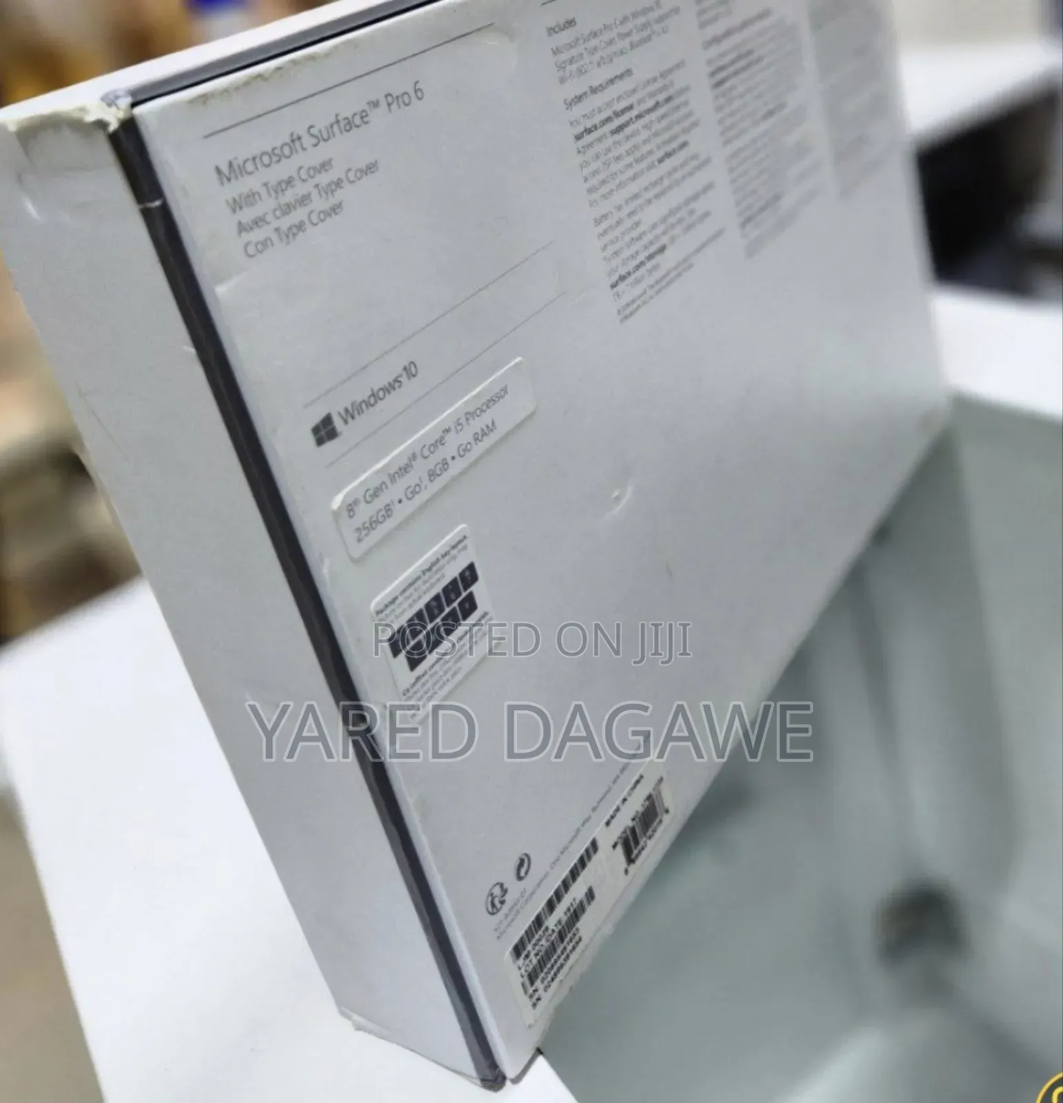 New Laptop Microsoft Surface Pro 4 8GB Intel Core I5 SSD 256GB