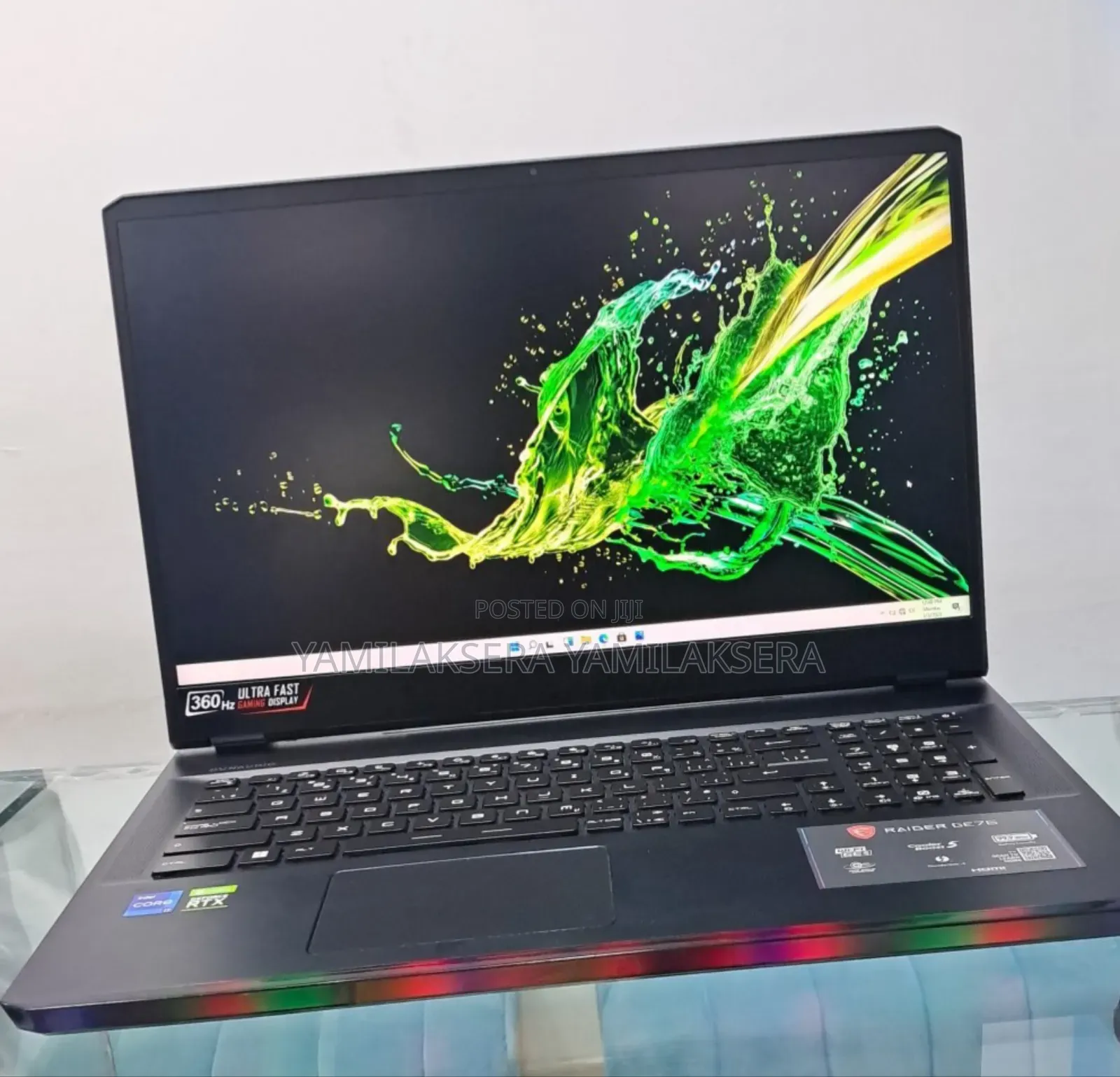 New Laptop MSI GE73 Raider RGB 8RE 32GB Intel Core i7 SSD 1T