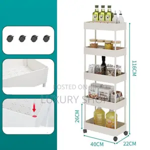 4 Layer Mobeable Storage Rack
