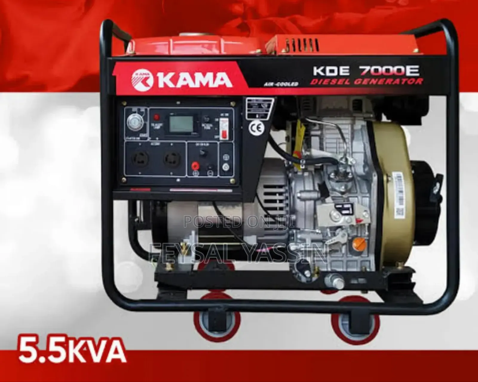 Kama Generator Open 5.5kw Single Phase and Three Phase