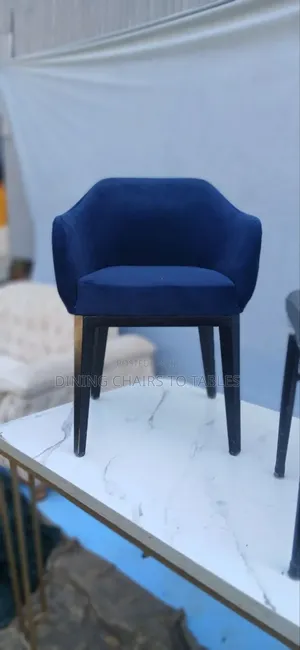 Photo - Dining Soft Fabric Metal Legs Quality Chairs