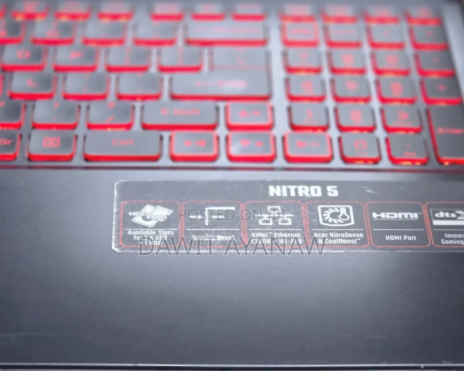 New Laptop Acer Nitro 5 16GB Intel Core I7 SSD 512GB