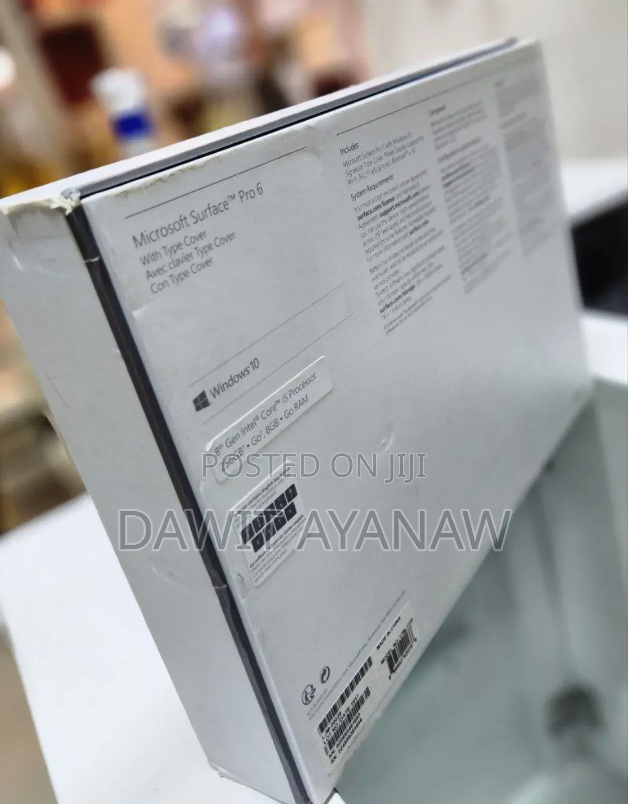 New Laptop Microsoft Surface Pro 6 8GB Intel Core I5 SSD 256GB