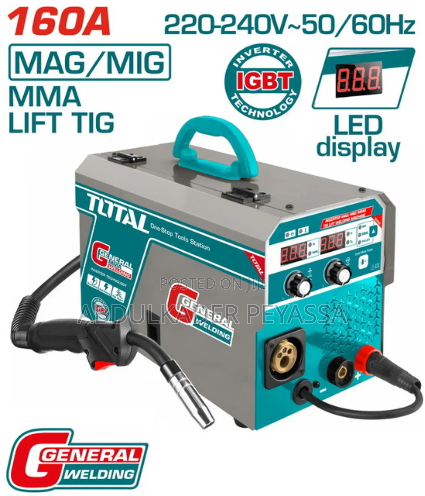 Total Mag/Mig/Mma/Tig Lift Welding Machine 160a 3in1